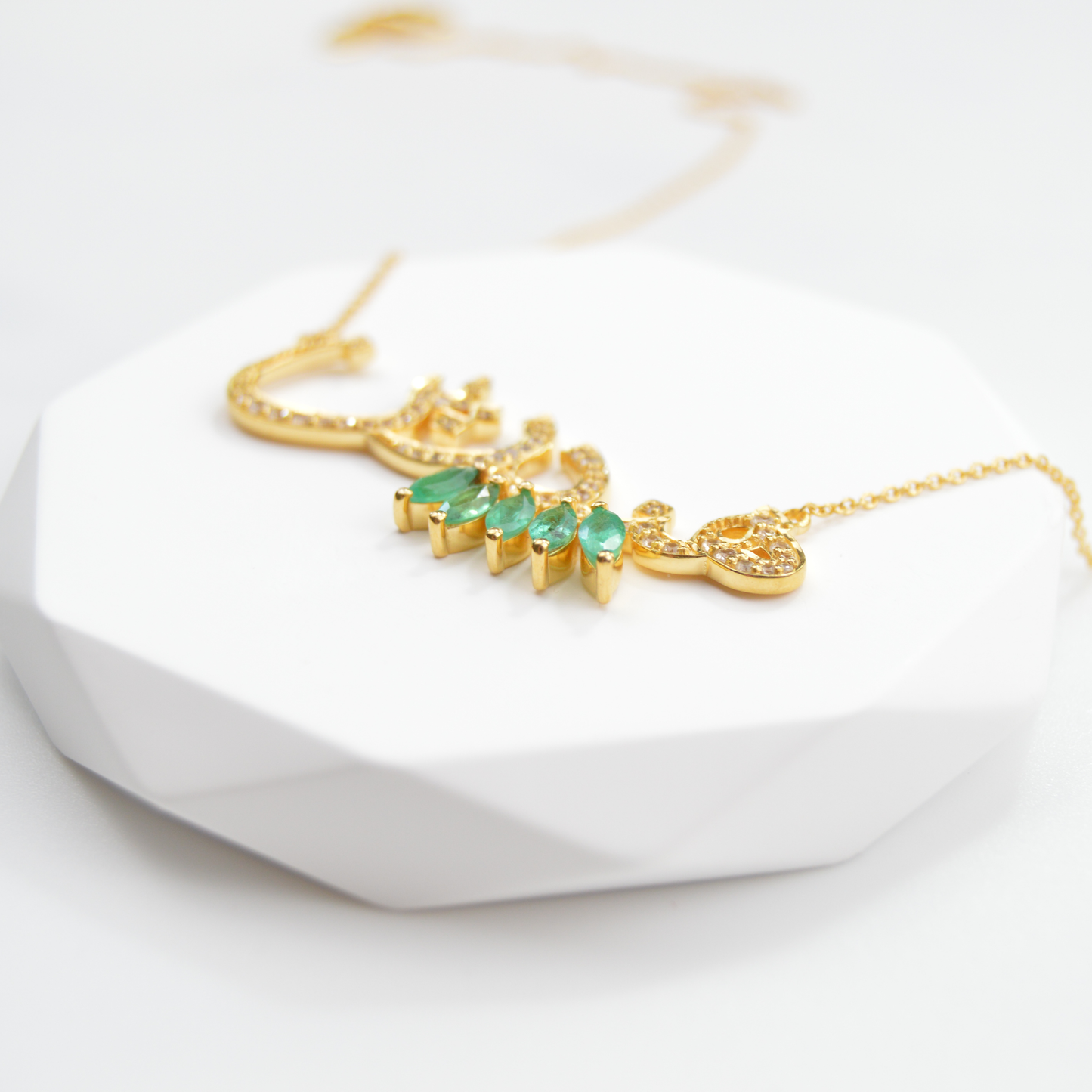 Arabic Name Gemstone Necklace
