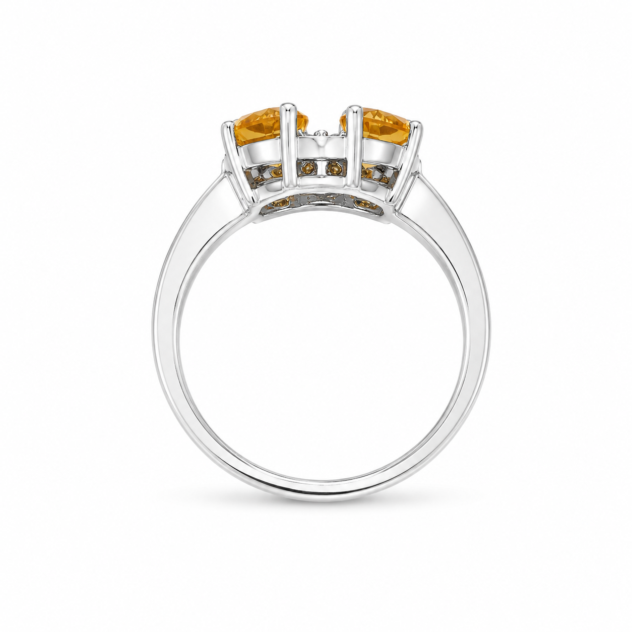 Citrine Four Stone Ring
