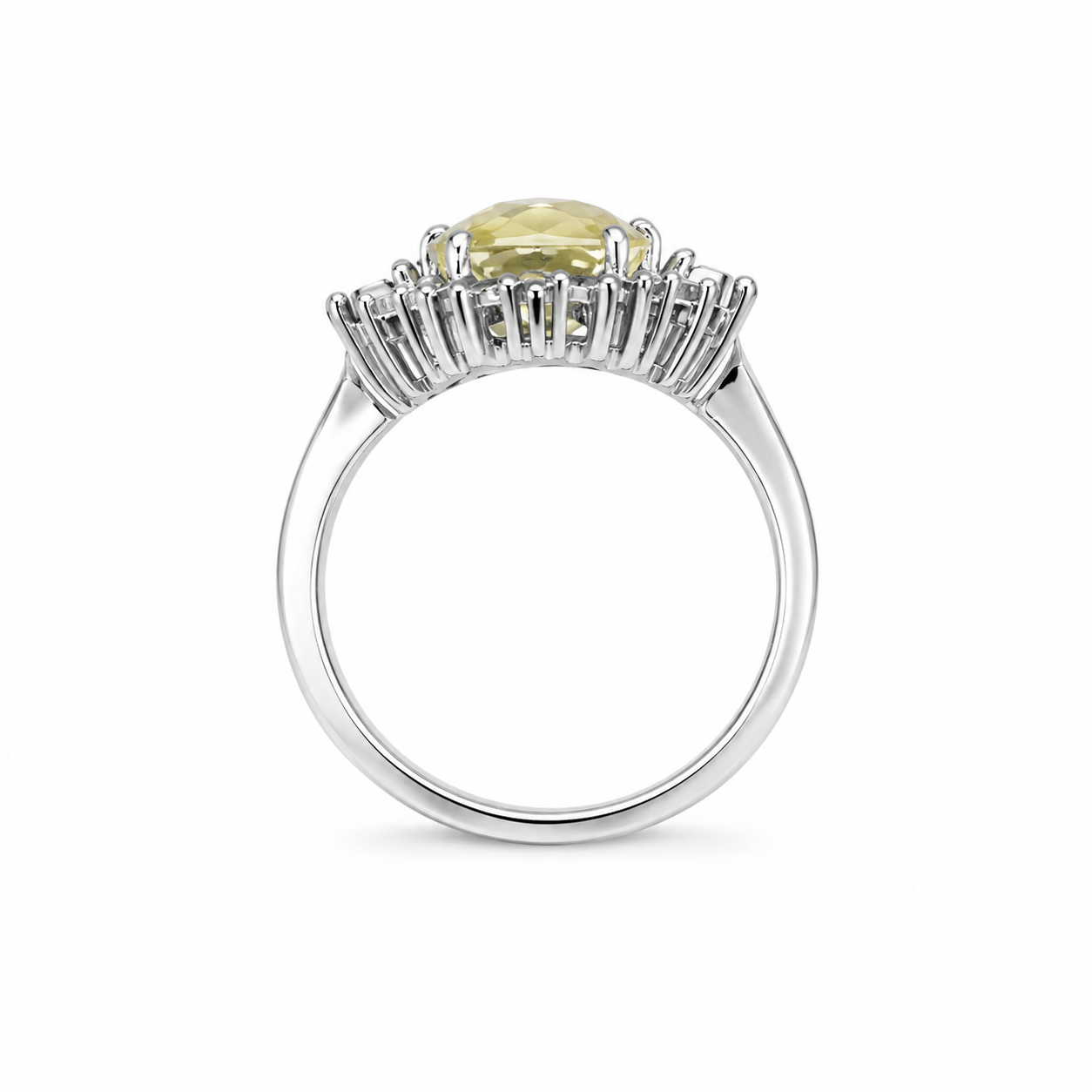 Lemon Topaz - Garnet Ring