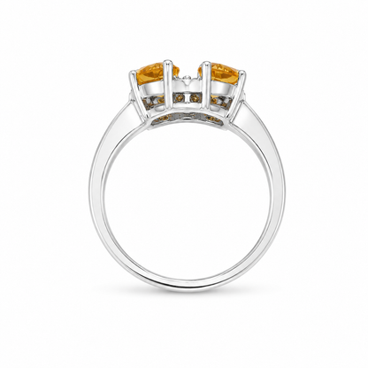 Citrine Four Stone Ring