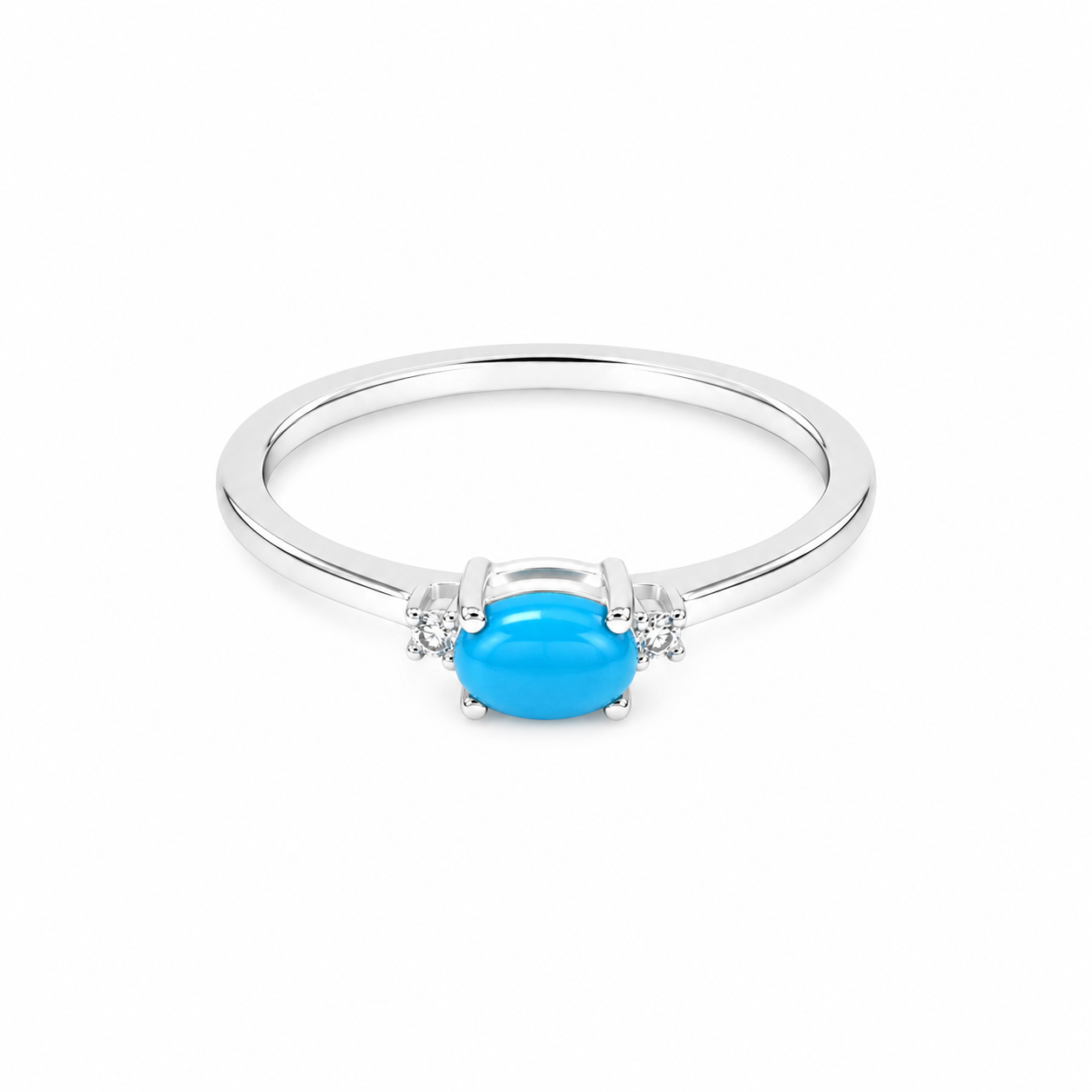 Turquoise Diamond Ring