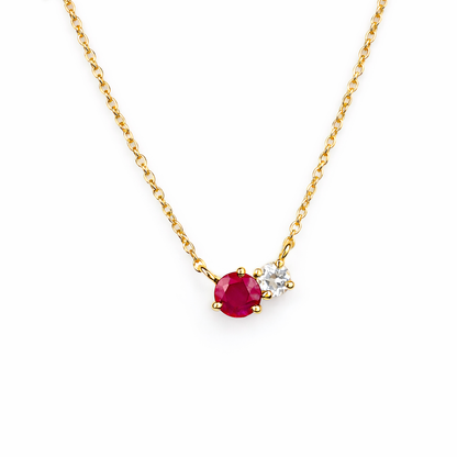 "You and I" Necklace - Round