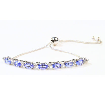 Tanzanite Bracelet in Sterling Silver