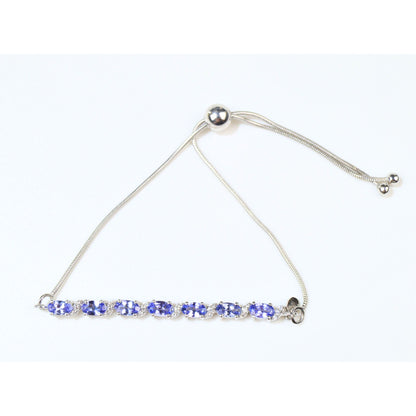 Tanzanite Bracelet in Sterling Silver