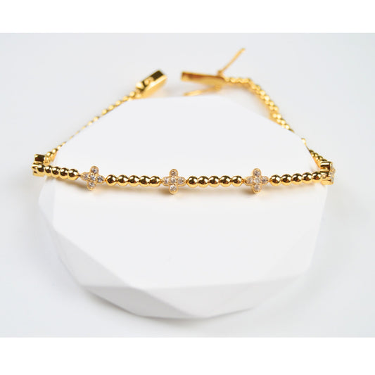 Beaded Clover Bracelet