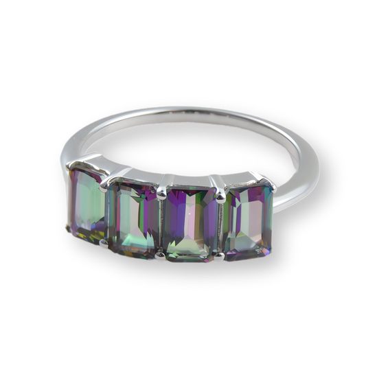 Mystic Topaz Ring in Sterling Silver