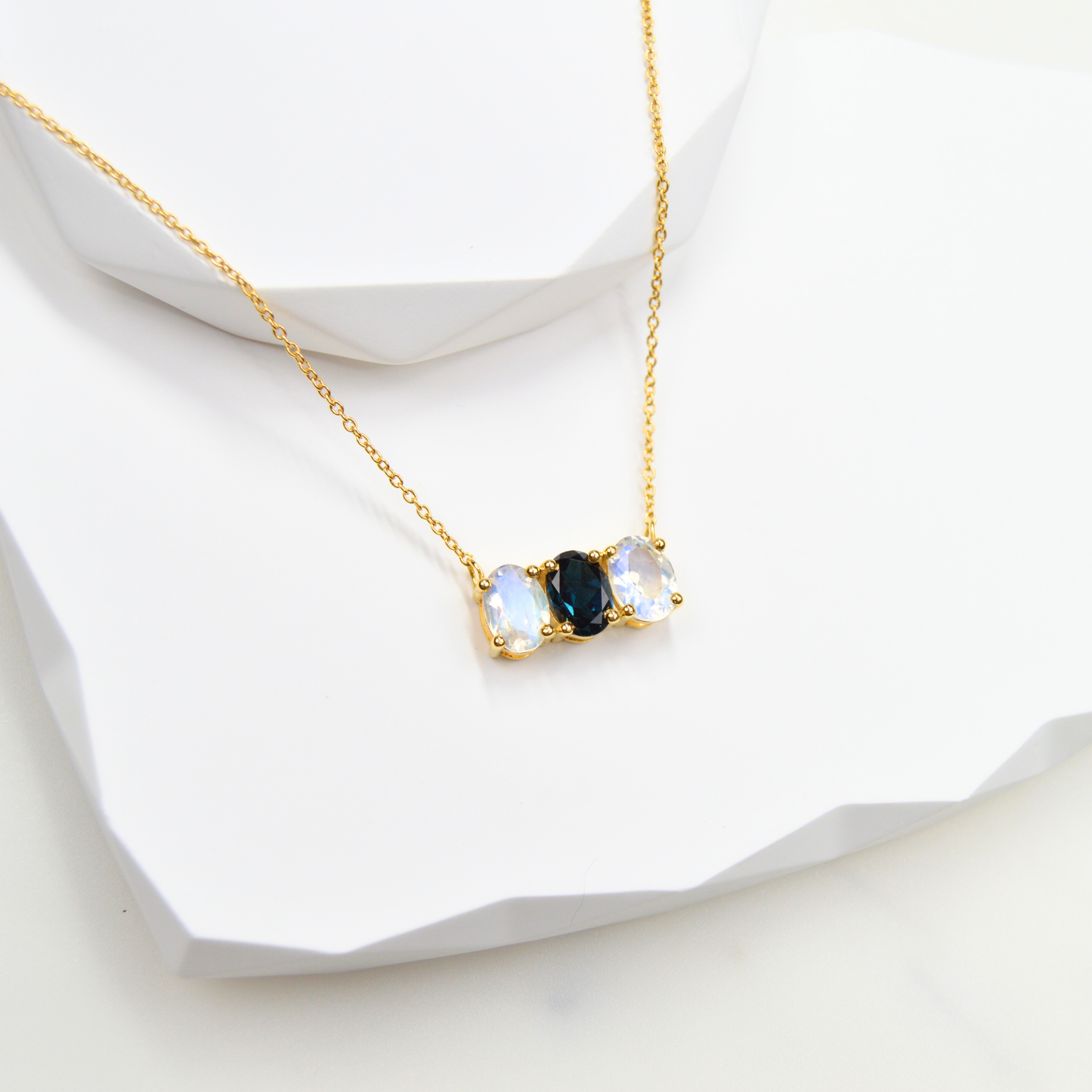 Three Stone Necklace