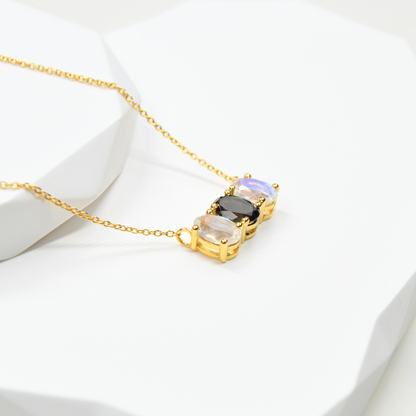 Three Stone Necklace