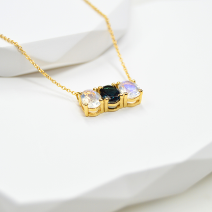 Three Stone Necklace
