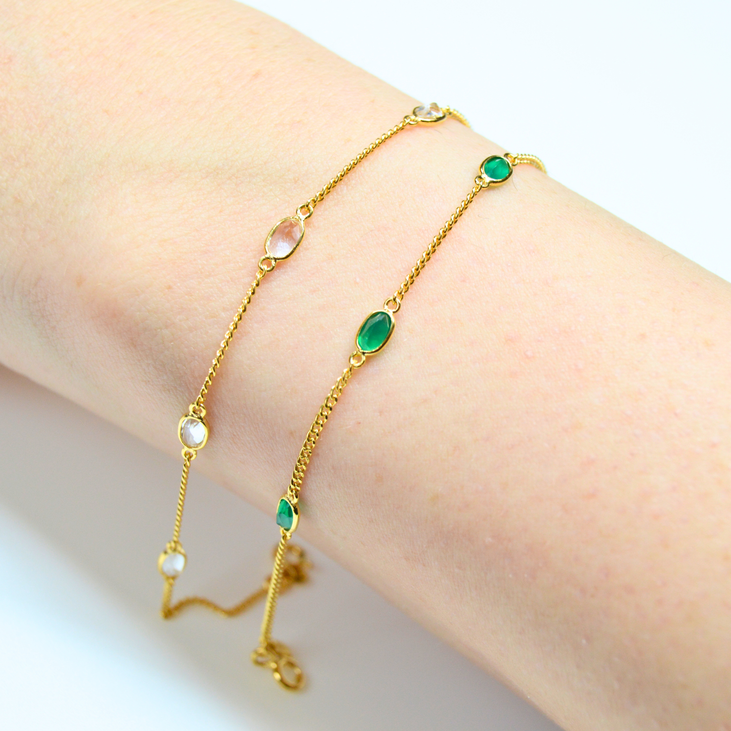 Bezel-Set Bracelet - Large