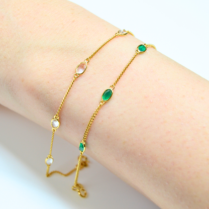 Bezel-Set Bracelet - Large