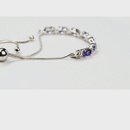 Tanzanite Bracelet in Sterling Silver